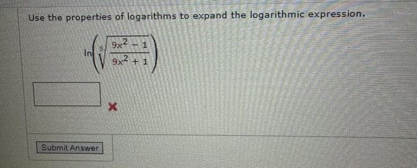 Solved Use the properties of logarithms to expand the | Chegg.com