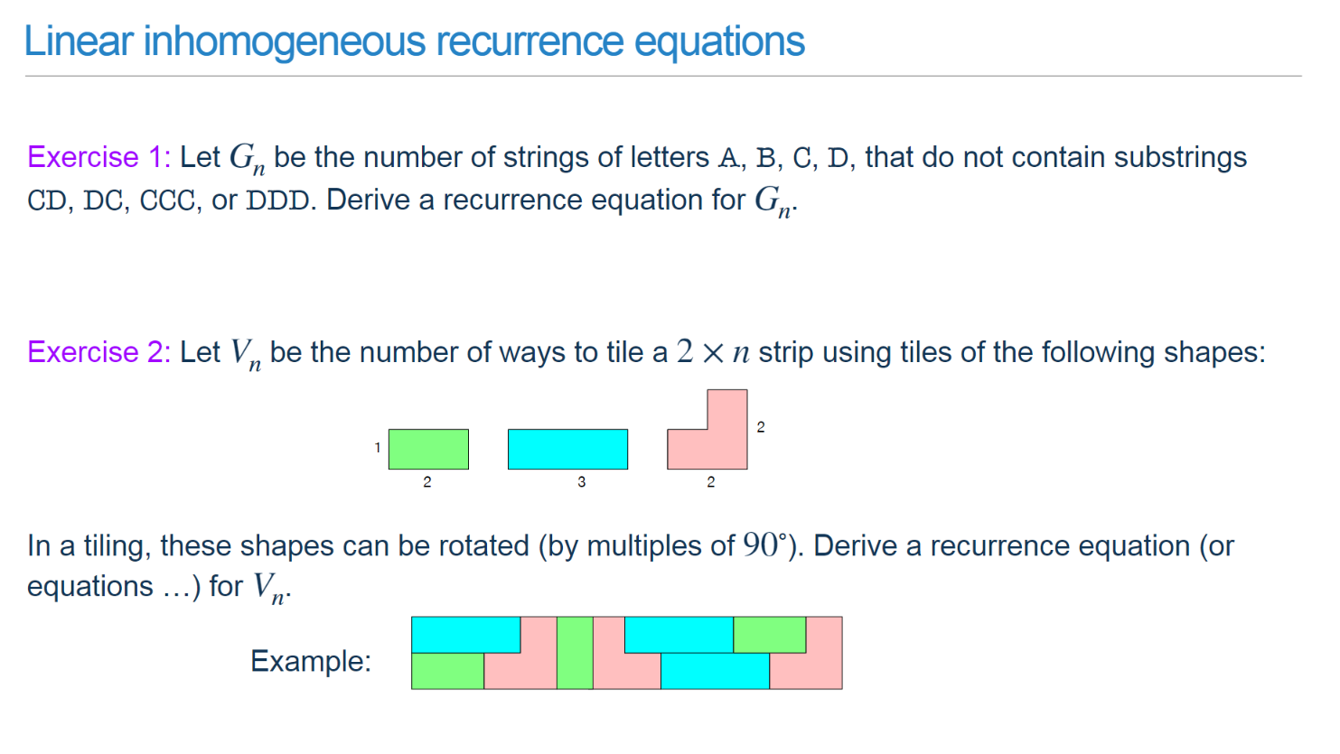 Solved Problem 2: Derive the formula for the number of | Chegg.com