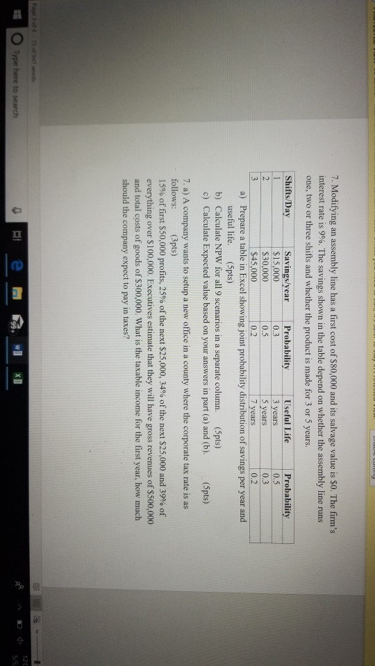 solved-7-modifying-an-assembly-line-has-a-first-cost-of-chegg