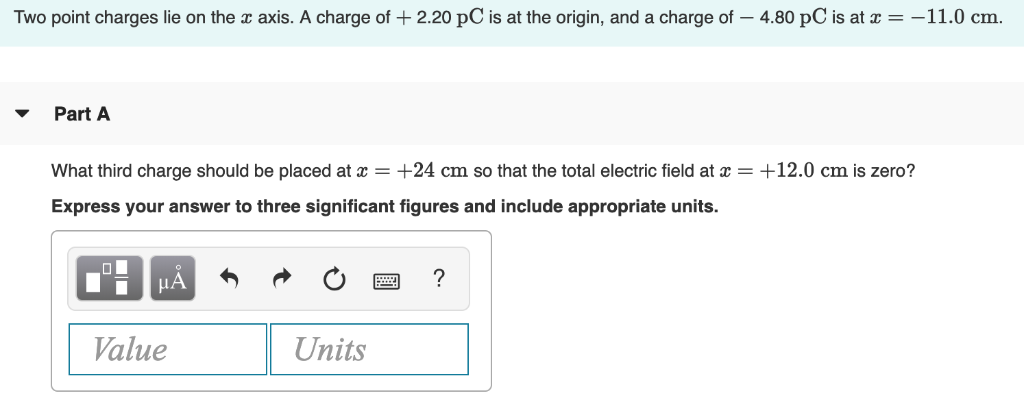 Solved Two point charges lie on the z axis. A charge of + | Chegg.com