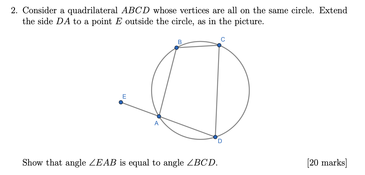 Solved 2. Consider A Quadrilateral ABCD Whose Vertices Are | Chegg.com