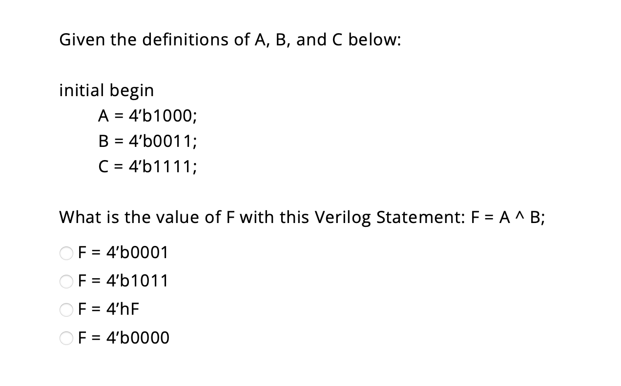 Solved Given The Definitions Of A,B, And C Below: Initial | Chegg.com