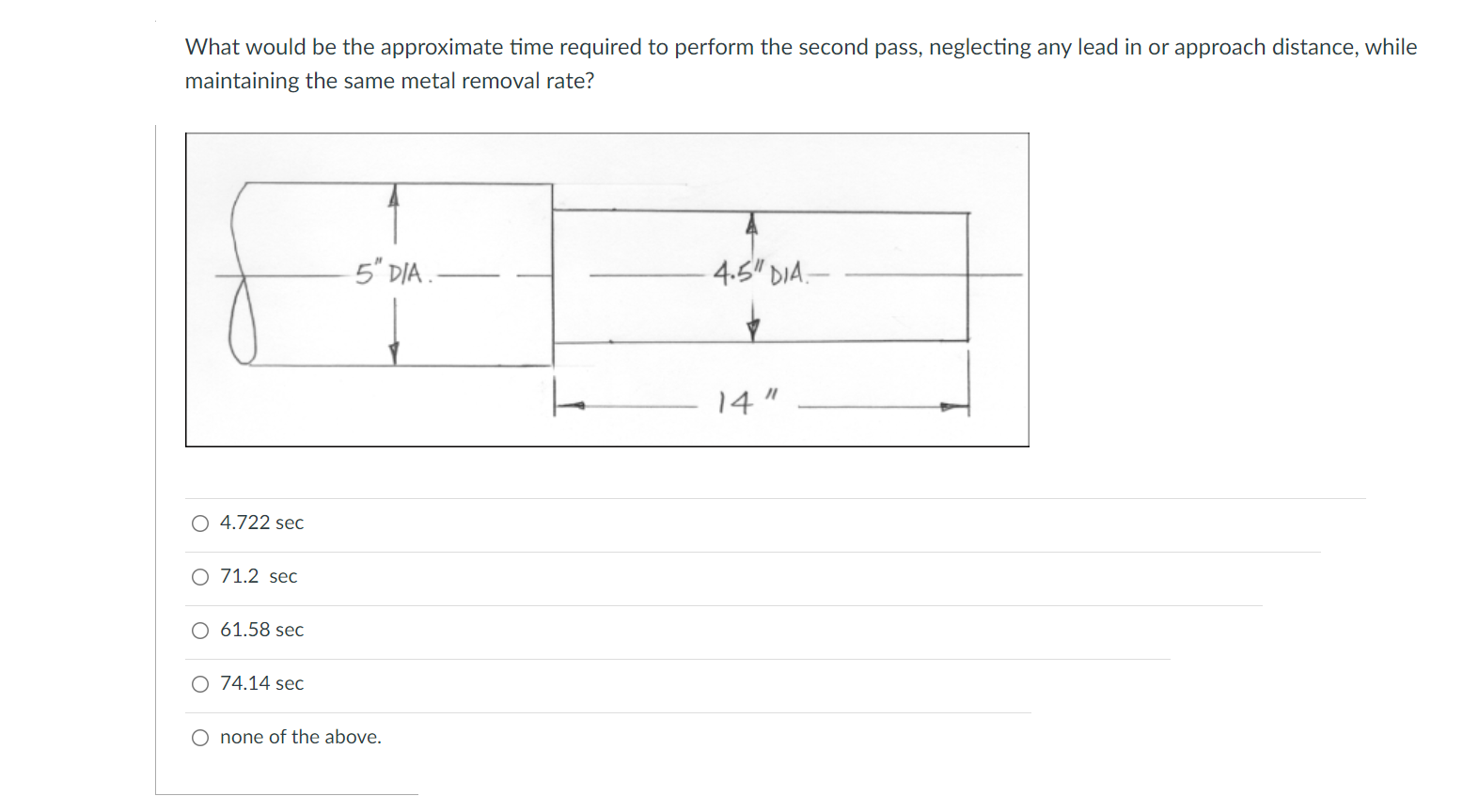 Solved What would be the approximate time required to | Chegg.com