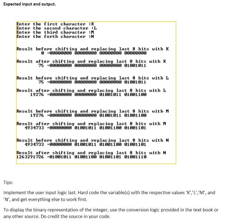 Solved Please help me do this in C. Make sure the output | Chegg.com