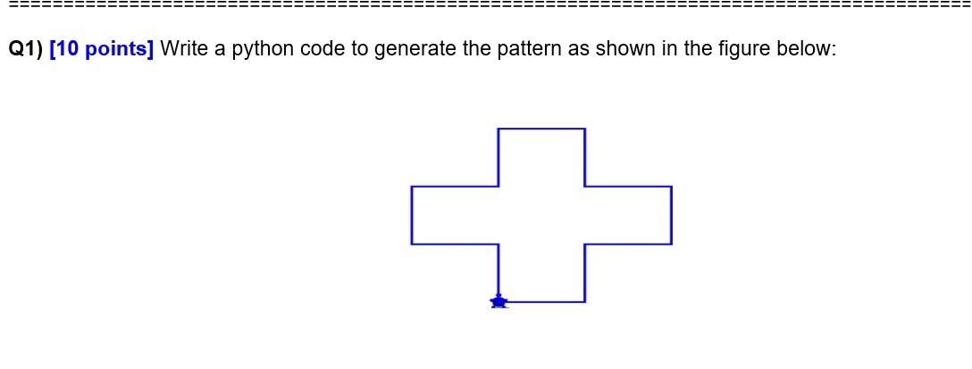 Solved Q1) [10 points] Write a python code to generate the | Chegg.com