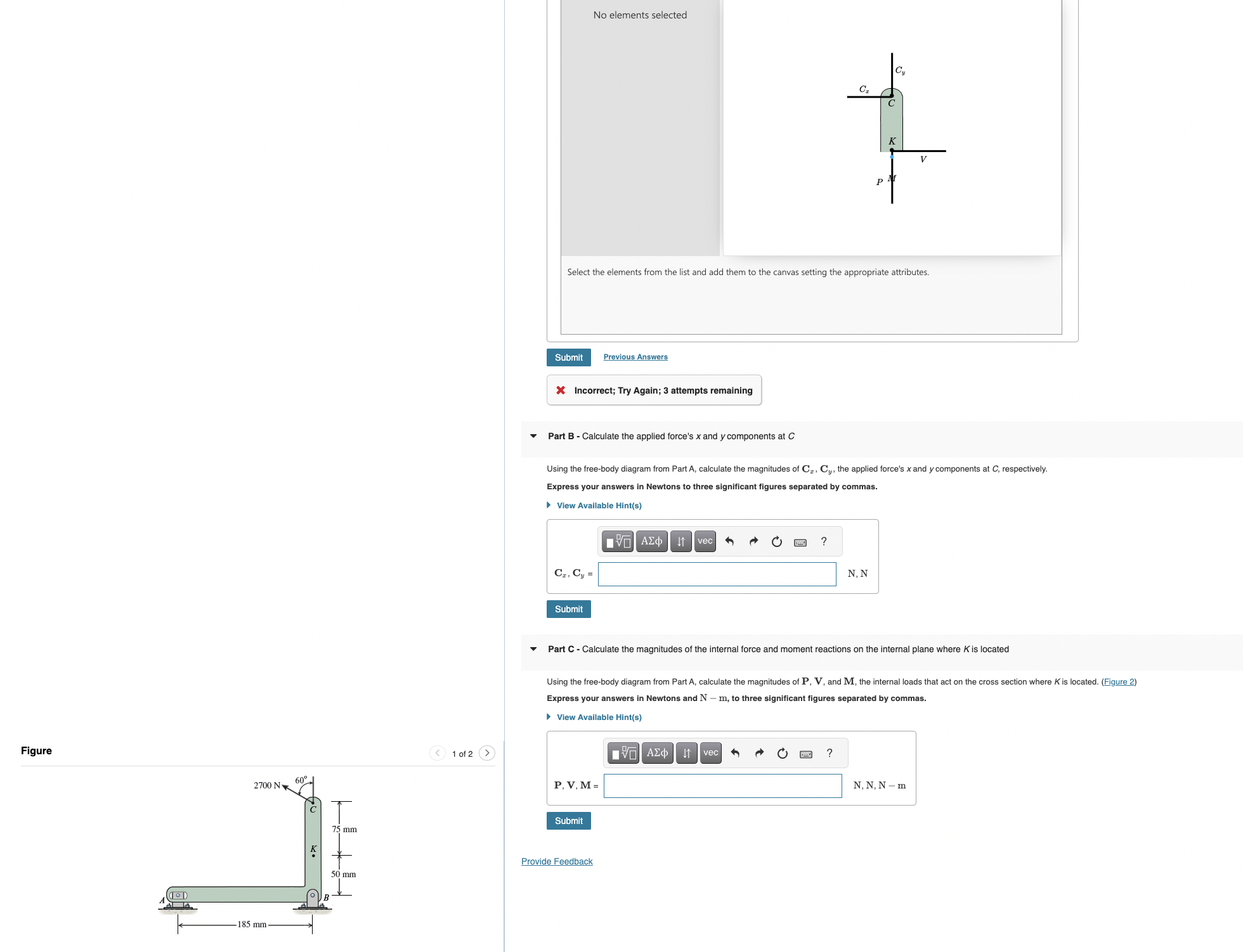 Solved No elements selectedSelect the elements from the list | Chegg.com