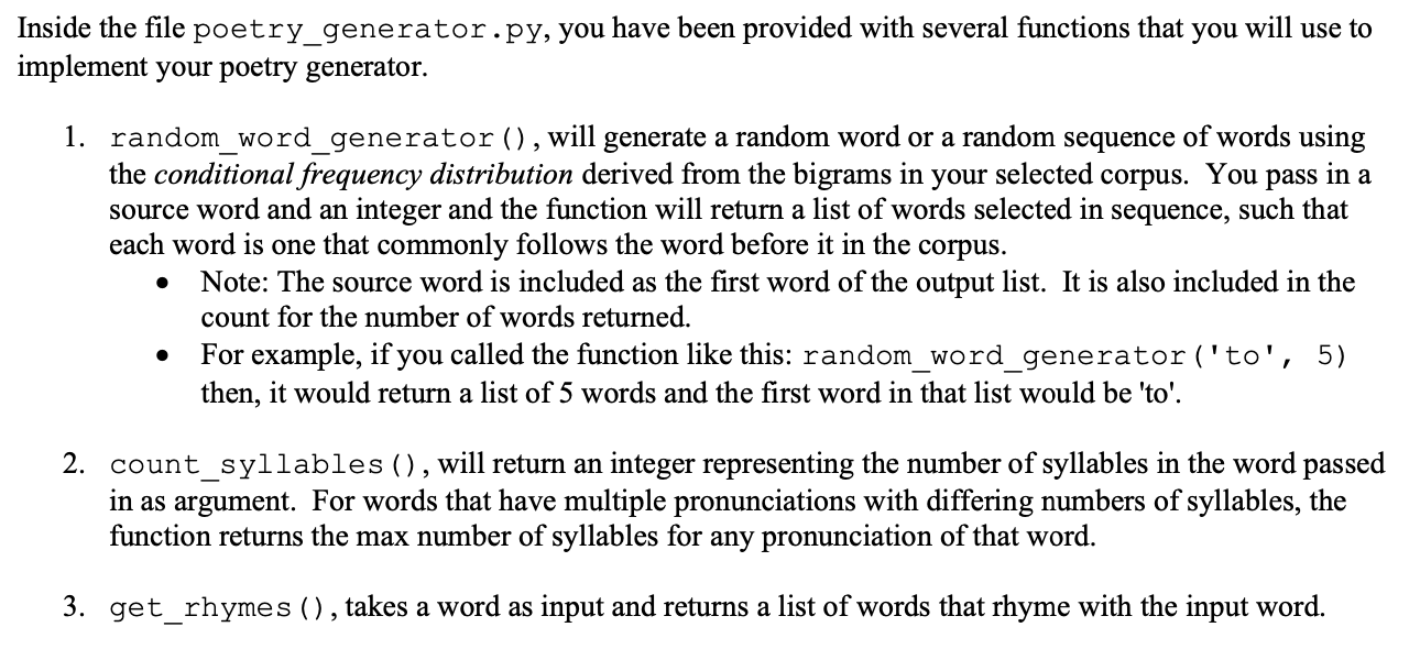 Description: Poetry is one of the most intricate | Chegg.com
