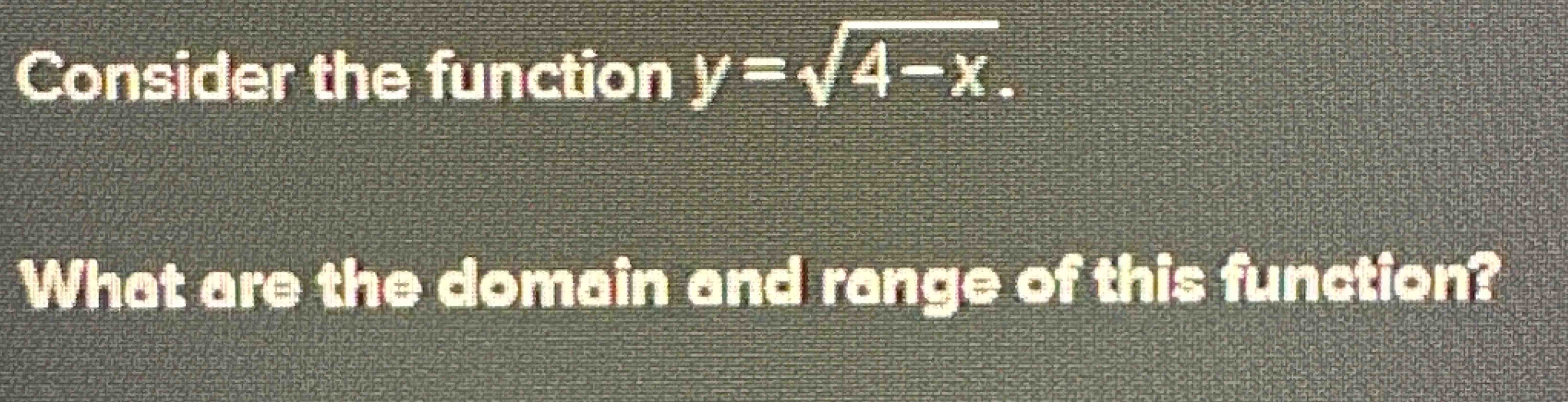 what is the range of this function y = 4x