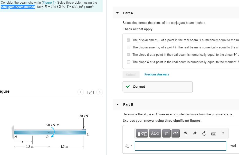 Solved Consider the beam shown in (Figure 1). Solve this | Chegg.com