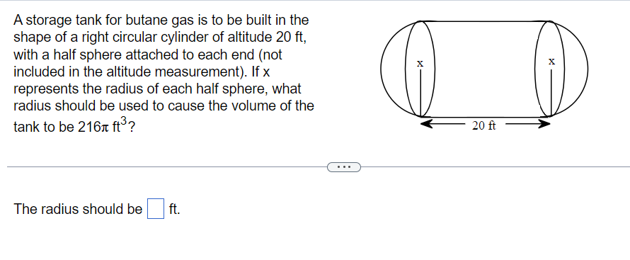 Solved A storage tank for butane gas is to be built in the | Chegg.com