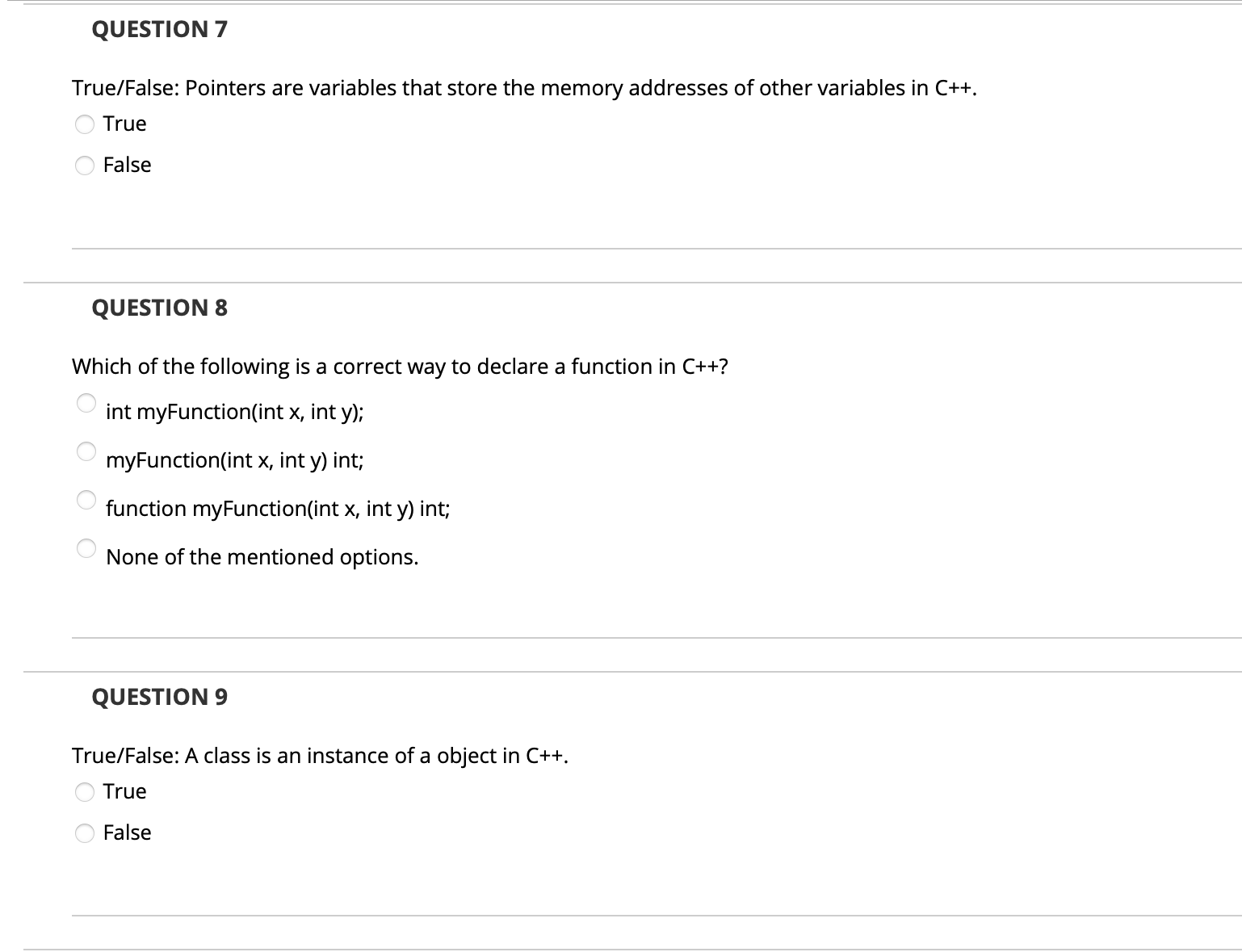 Solved True/False: An array is a collection of variables of | Chegg.com