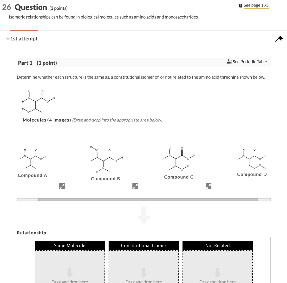 Solved 26 Question ( 2 points) e See page 195 Isomeric | Chegg.com