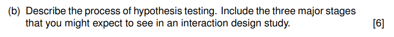 Solved (b) Describe The Process Of Hypothesis Testing. | Chegg.com