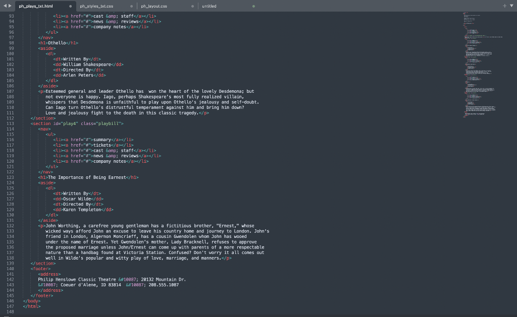 Solved Hey guys this is an HTML assignment. I've attached | Chegg.com