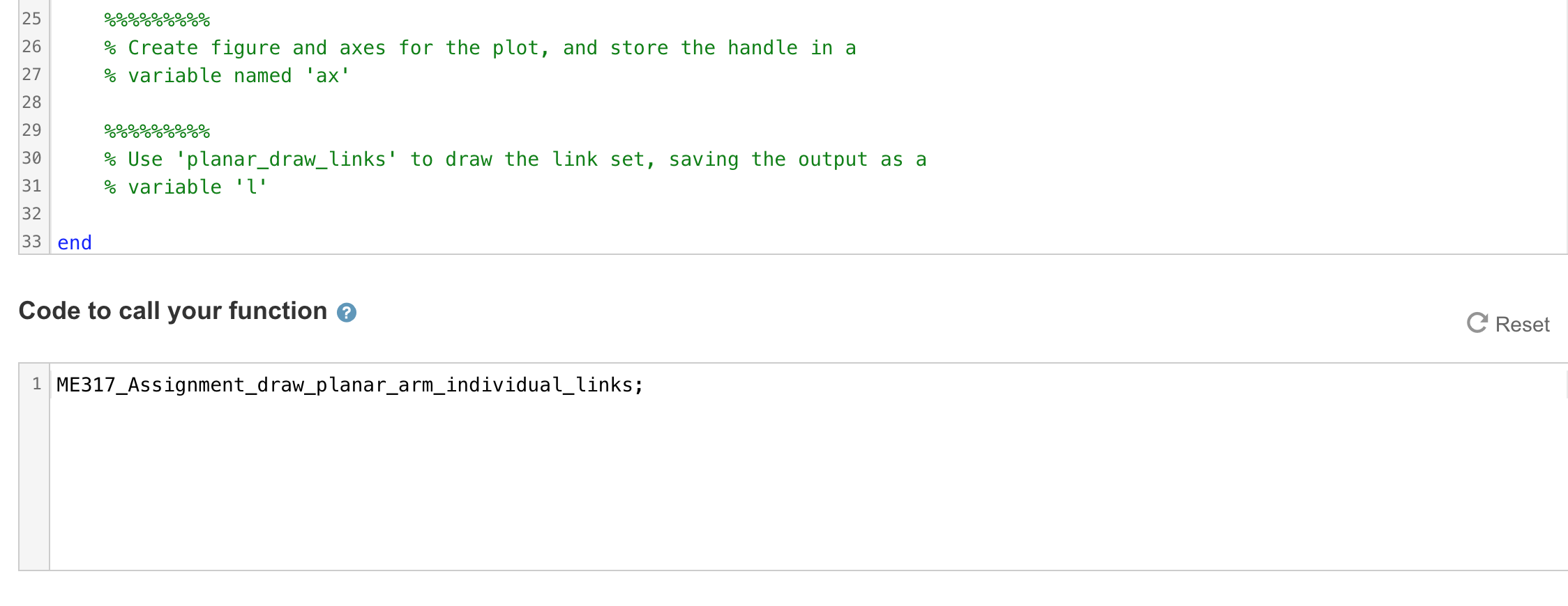 Answered: MATLAB Make a plot of a planar a 3-link arm, with
