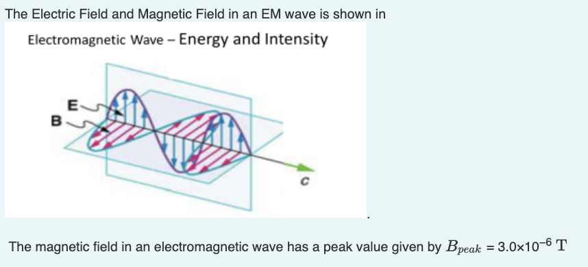 Solved The Electric Field and Magnetic Field in an EM wave | Chegg.com