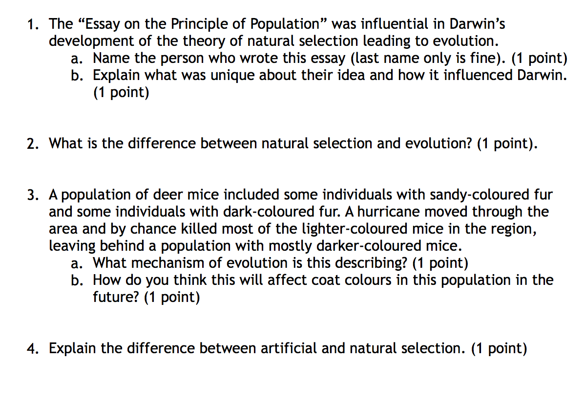 an essay on the principle of population analysis