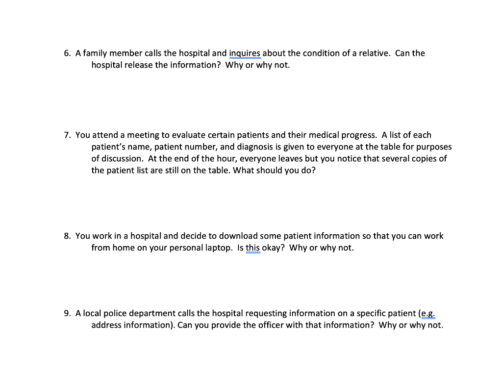 solved-6-a-family-member-calls-the-hospital-and-inquires-chegg