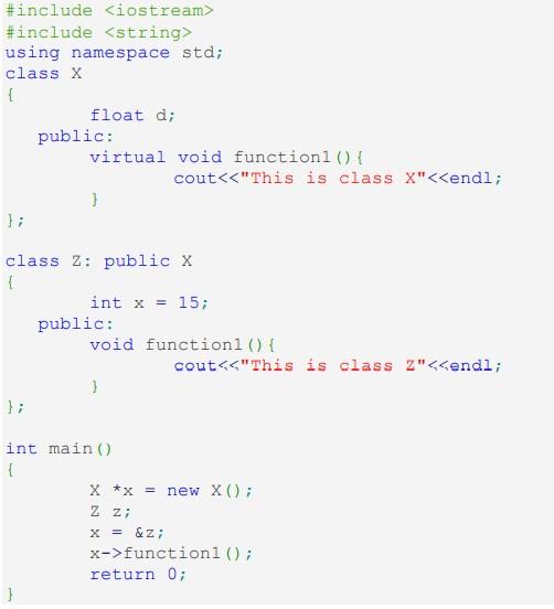 Solved What will be the output of the following C++ code? | Chegg.com