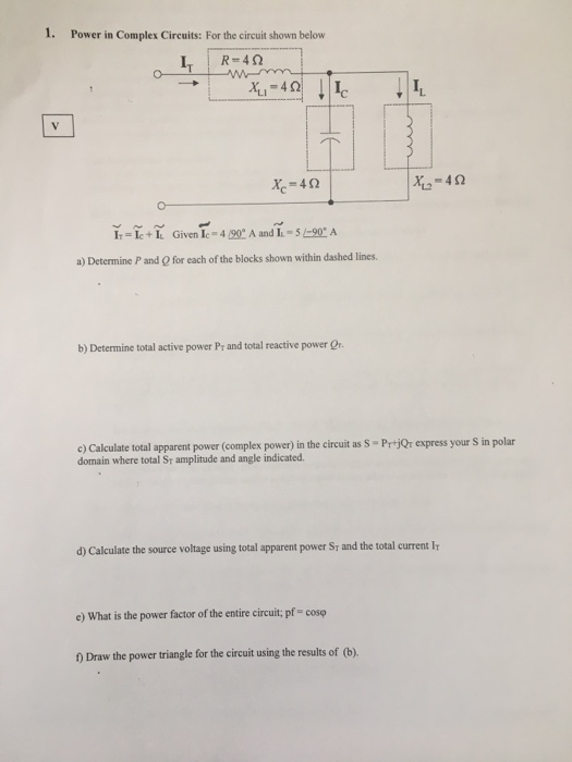 Solved 1. Power in Complex Circuits: For the circuit shown | Chegg.com