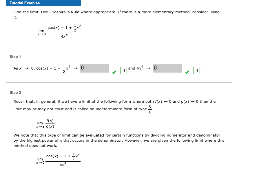 Solved Find The Limit Use L Hospital S Rule Where Chegg Com