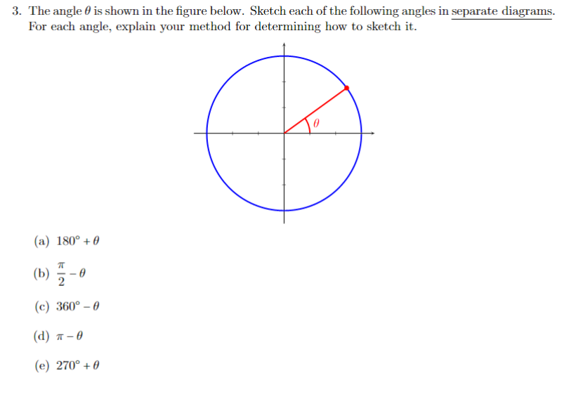 Solved HOMEWORK HELP (DUE TONIGHT)The angle θ ﻿is shown in | Chegg.com