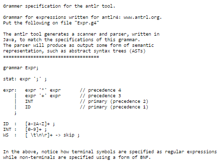 Solved Hello, I am having issues translating BNF/EBNF | Chegg.com