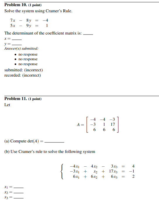 Solved A And B Are N×n Matrices. Check The True Statements | Chegg.com