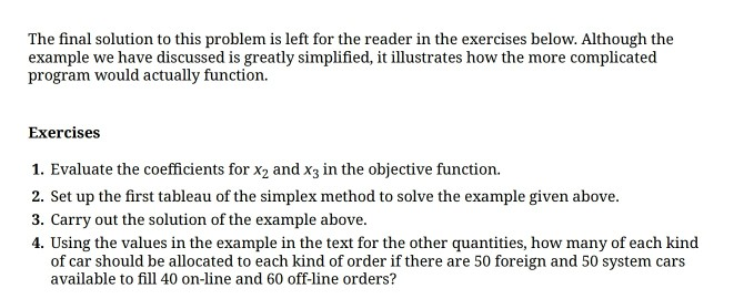 Solved Linear Programming in the Railroad Industry* This | Chegg.com