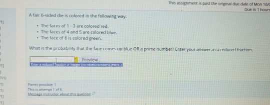 Solved This assignment is past the original due date of Mon | Chegg.com
