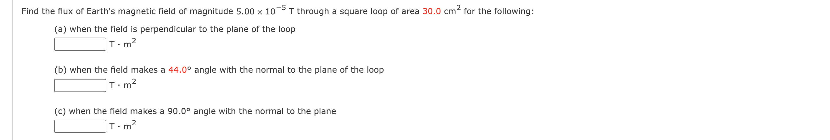 Solved -5 Find the flux of Earth's magnetic field of | Chegg.com