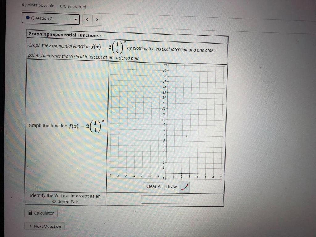 Solved 6 points possible 0/6 answered Question 2