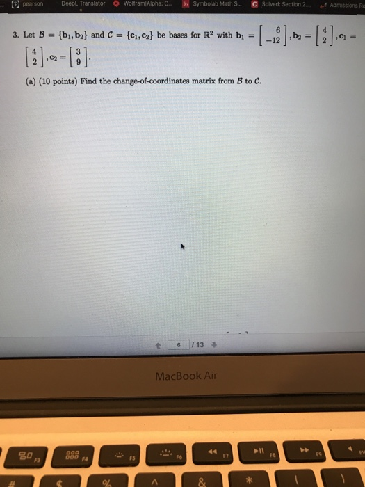 Solved Tl Translator C Deepl WolframlAlpha: B, Symbolab Math | Chegg.com