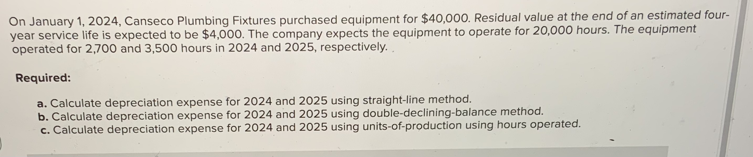 Solved On January 1 2024 Canseco Plumbing Fixtures Chegg Com   PhpmCgAzt