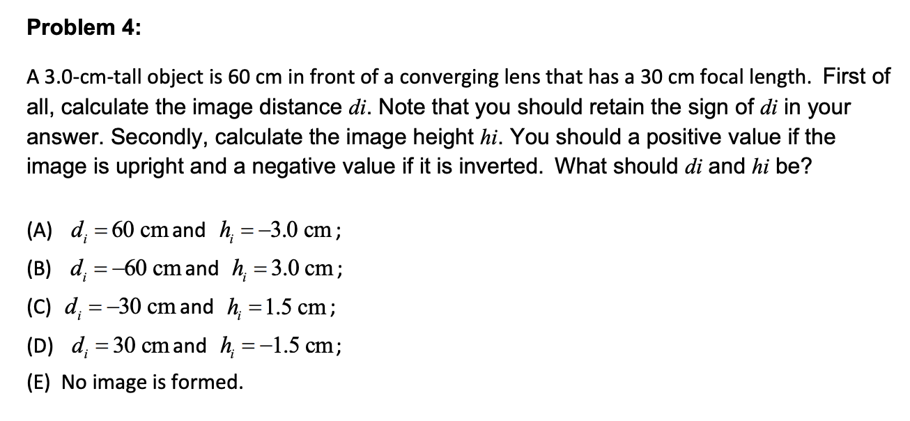 a-3-0-cm-tall-object-is-60-cm-in-front-of-a-chegg