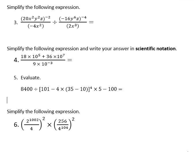 Solved Simplify The Following Expression 3 4840