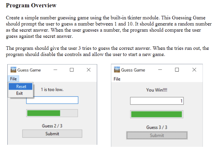 Solved Guess-My-Number Game- Final Step Objective: The