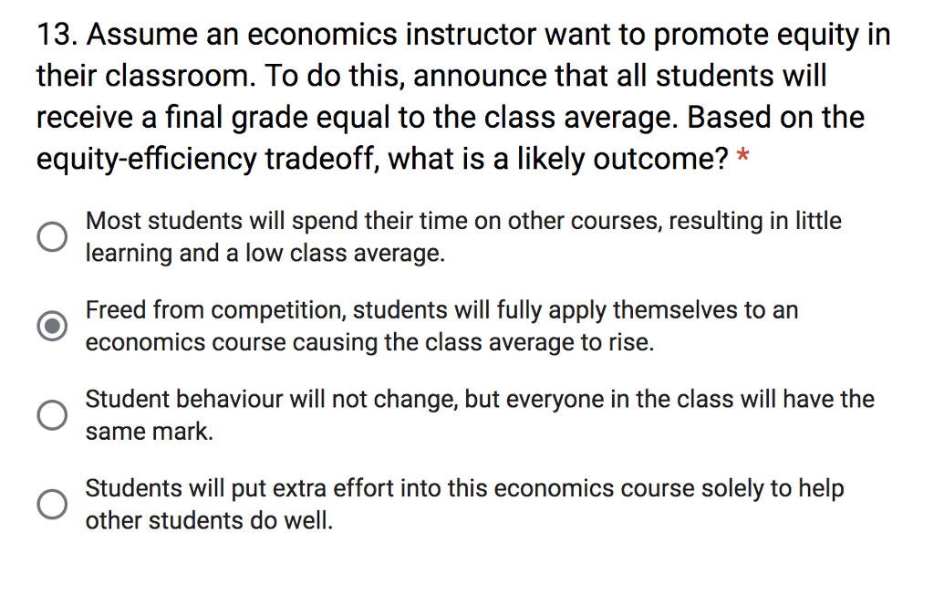 Solved 13. Assume an economics instructor want to promote | Chegg.com