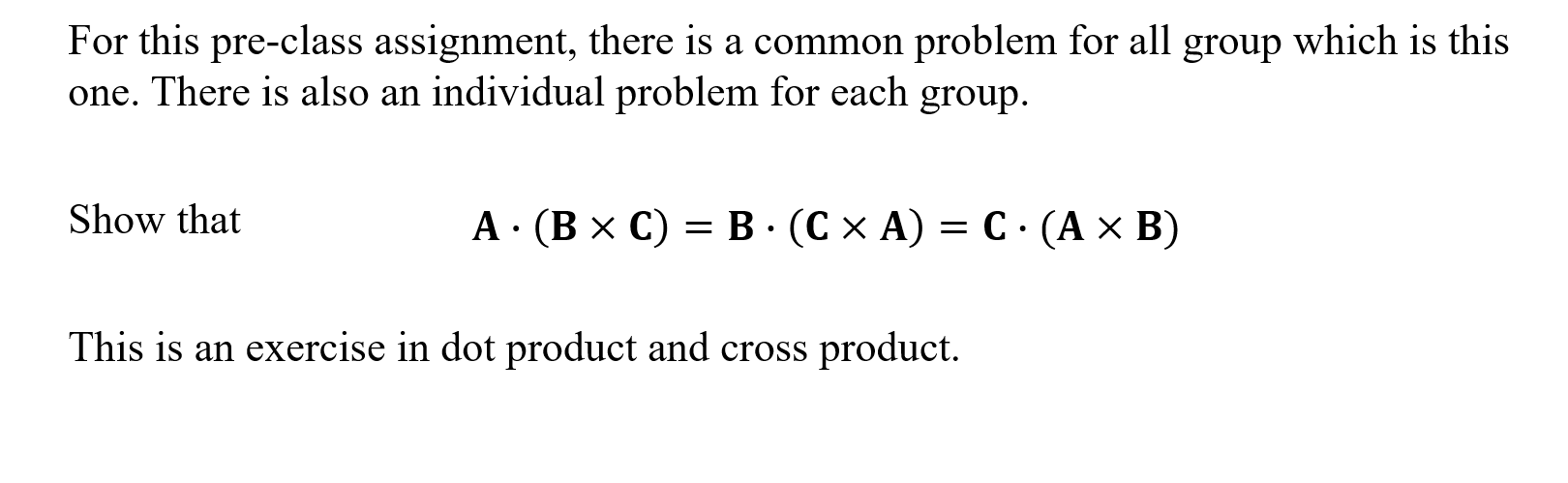 Solved For this pre-class assignment, there is a common | Chegg.com