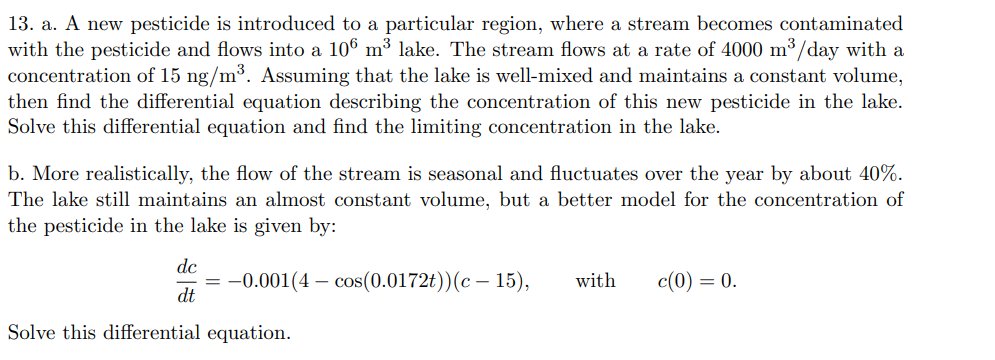 Solved This Is First Order Differential Equations This Is 