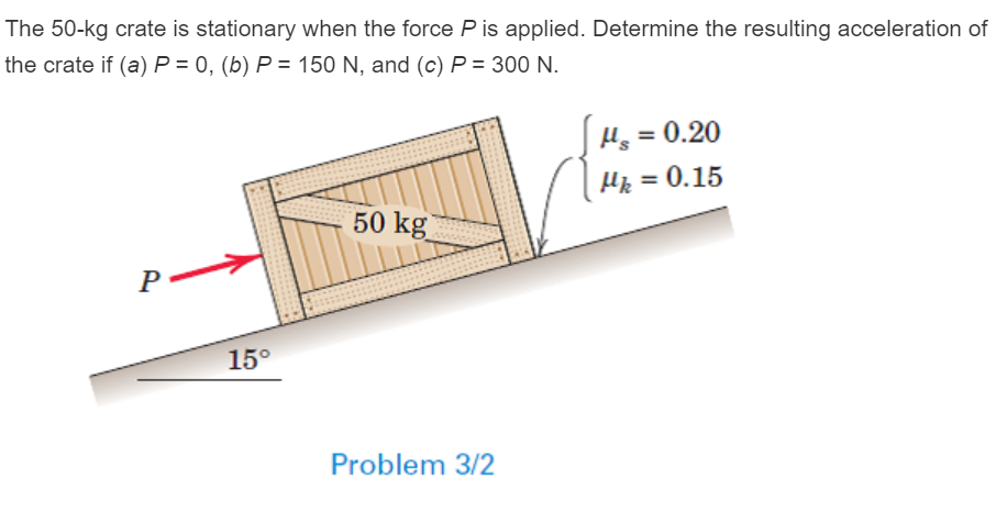 solved-the-50-kg-crate-is-stationary-when-the-force-p-is-chegg