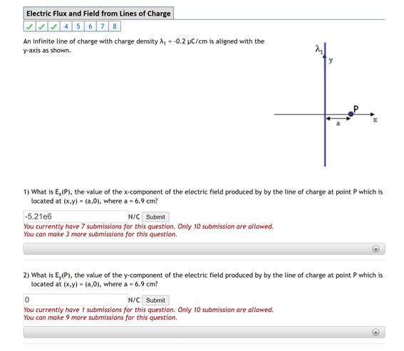Solved Electric Flux and Field from Lines of Charge | Chegg.com