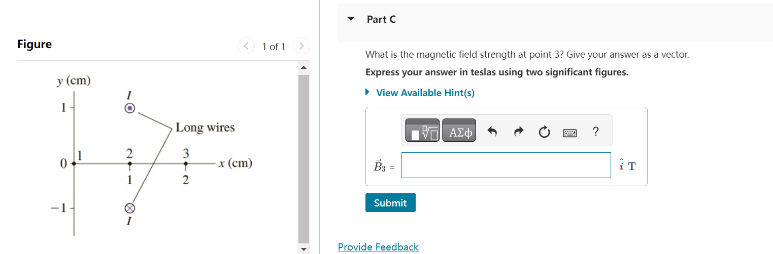 Solved What is the magnetic field strength at point 1 ? Give | Chegg.com