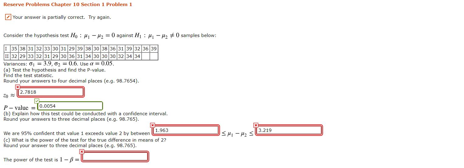 Solved Reserve Problems Chapter 10 Section 1 Problem 1 Your | Chegg.com