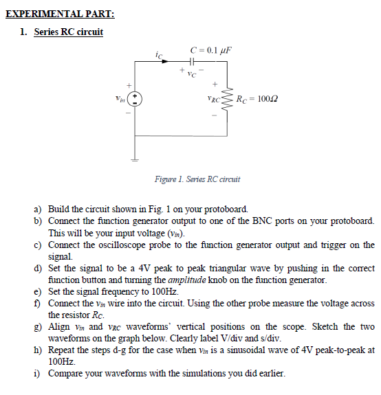 r c series circuit experiment