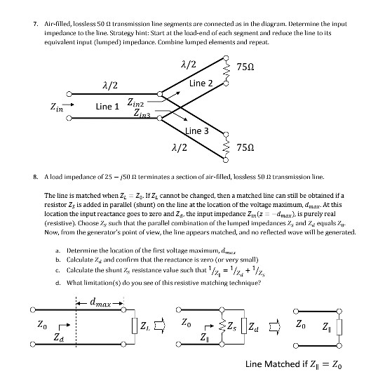 transmission line impedance matching smith chart