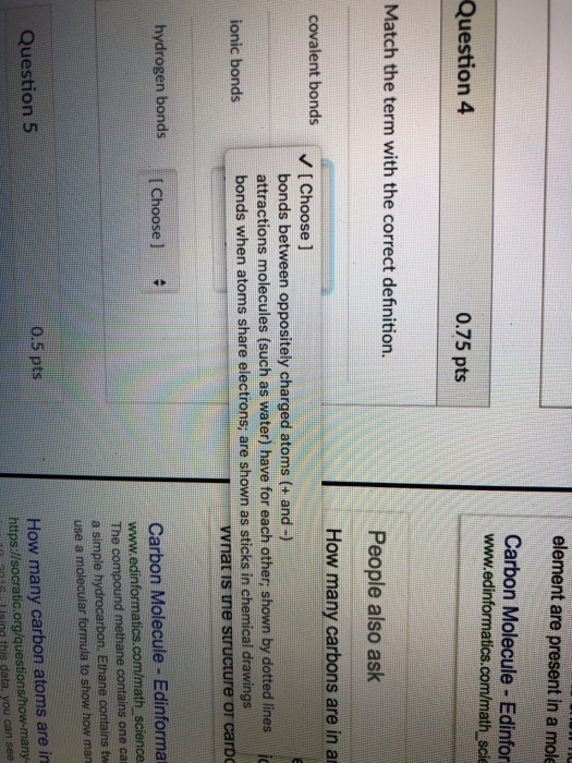 Solved Question 1 1.25 pts Match the term with the correct | Chegg.com
