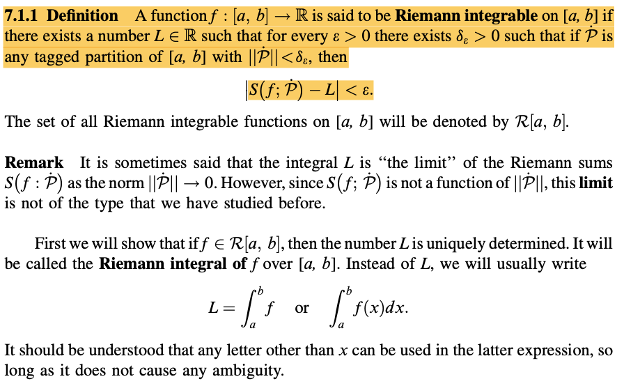 Solved 7.1.1 Definition A Function F:[a,b]→R Is Said To Be | Chegg.com