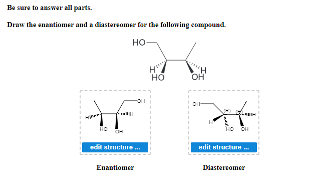 enantiomer vs diastereomer