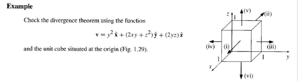 Solved Example 4(V) 2 (ii) Check the divergence theorem | Chegg.com